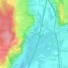 Topografische kaart Le Suran, hoogte, reliëf