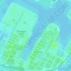 Topografische kaart Vrasenedok, hoogte, reliëf