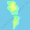 Topografische kaart Louth Island, hoogte, reliëf