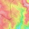 Topografische kaart Golgotha, hoogte, reliëf