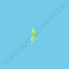 Topografische kaart Passage Island, hoogte, reliëf