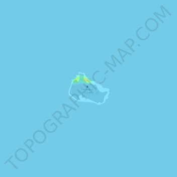Topografische kaart Tacbubuc Island, hoogte, reliëf