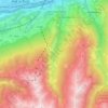Topografische kaart Voldertal, hoogte, reliëf