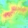 Topografische kaart Chez Cousseau, hoogte, reliëf