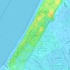 Topografische kaart Coepelduynen, hoogte, reliëf