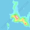 Topografische kaart Cadlao Island, hoogte, reliëf