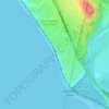 Topografische kaart Playa Las Palmeras, hoogte, reliëf