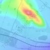 Topografische kaart Ein Harod, hoogte, reliëf