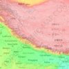 Topografische kaart Lower Himalayan Range, hoogte, reliëf