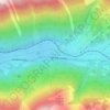 Topografische kaart Wengle, hoogte, reliëf