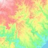 Topografische kaart Xora, hoogte, reliëf
