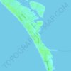 Topografische kaart Holmes Beach, hoogte, reliëf