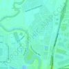 Topografische kaart Mossdale Landing Community Park, hoogte, reliëf