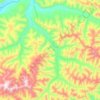 Topografische kaart Балаганах, hoogte, reliëf