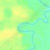 Topografische kaart Баландина, hoogte, reliëf