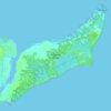 Topografische kaart Raymond Island, hoogte, reliëf