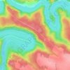 Topografische kaart PR Na Bítovské cestě, hoogte, reliëf