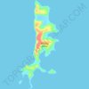 Topografische kaart Macleay Island, hoogte, reliëf