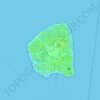 Topografische kaart Gili Air, hoogte, reliëf
