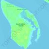 Topografische kaart South Ubian Island, hoogte, reliëf