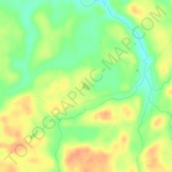 Topografische kaart Dorothy Lake, hoogte, reliëf