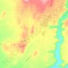 Topografische kaart Shonto, hoogte, reliëf