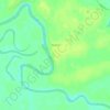 Topografische kaart Бурдина, hoogte, reliëf