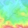 Topografische kaart Kaffer Kana, hoogte, reliëf