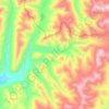 Topografische kaart Берилл, hoogte, reliëf