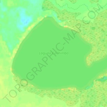 Topografische kaart Laguna Cachimbo, hoogte, reliëf