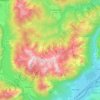 Topografische kaart Rofan, hoogte, reliëf