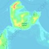 Topografische kaart Pandan Island, hoogte, reliëf