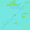 Topografische kaart Slate Islands, hoogte, reliëf
