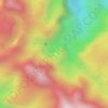 Topografische kaart Sulfatara Daku, hoogte, reliëf