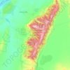 Topografische kaart Ruby Mountains, hoogte, reliëf