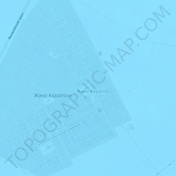Topografische kaart Жана Каратон, hoogte, reliëf