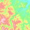 Topografische kaart Урик, hoogte, reliëf