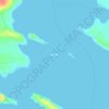 Topografische kaart Sheldrake Island, hoogte, reliëf