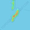 Topografische kaart Pulau Aman, hoogte, reliëf