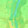 Topografische kaart Rijn, hoogte, reliëf