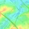 Topografische kaart Grote Gete, hoogte, reliëf
