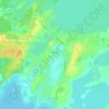 Topografische kaart Касли, hoogte, reliëf