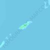 Topografische kaart Tinunducan Island, hoogte, reliëf
