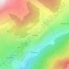 Topografische kaart Porliod, hoogte, reliëf