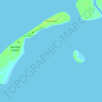 Topografische kaart Shishmaref, hoogte, reliëf