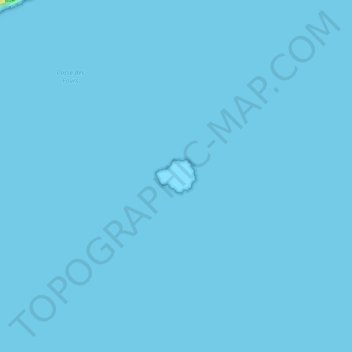 Topografische kaart Rocher du Diamant, hoogte, reliëf