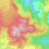 Topografische kaart Bassa de la Llacuna, hoogte, reliëf