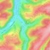 Topografische kaart Dommersbach, hoogte, reliëf