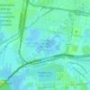 Topografische kaart Franklin Delano Roosevelt Park, hoogte, reliëf