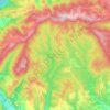 Topografische kaart Forêt domaniale de la Grésigne, hoogte, reliëf
